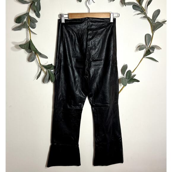 Commando Black Faux Leather Kick Flare Pants - Picture 4 of 4
